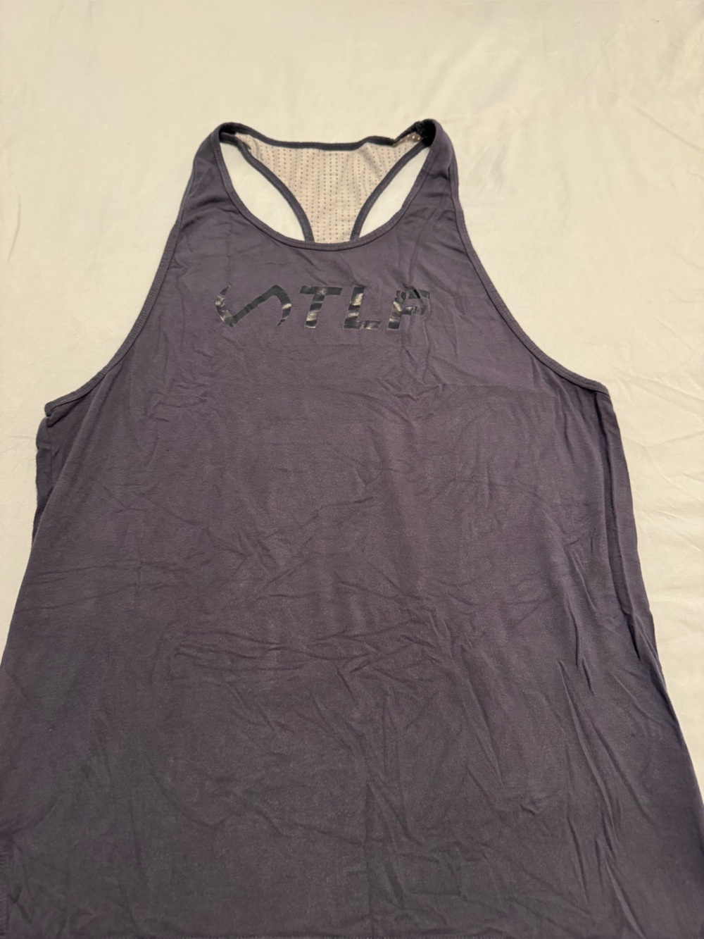 Tlf Men's Tank Top in blue with Glossy Logo